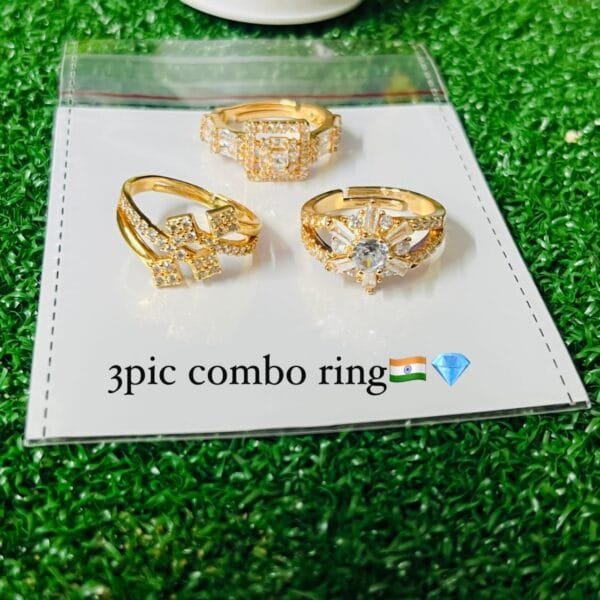 3 Pic Combo Rings